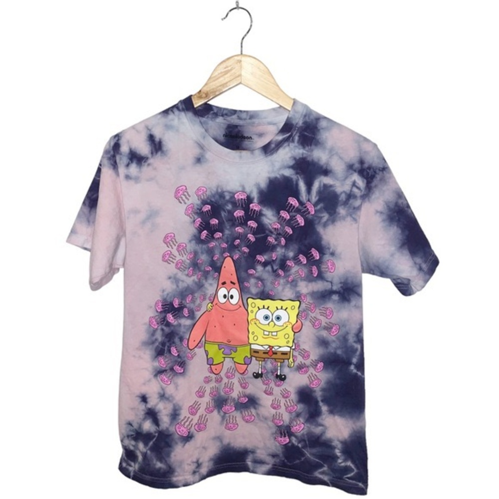 Spongebob Squarepants Nickelodeon Tie Dye Cartoon Y2K Tee Tshirt Size Medium